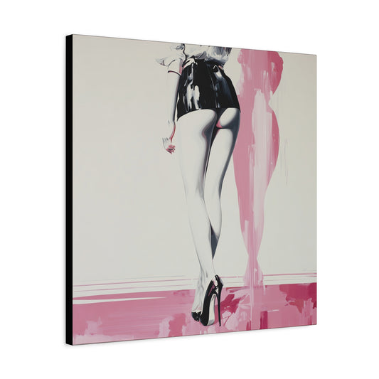 Gallery Wrapped Canvas, Tongue and Cheek Art Canvas, Naughty Girl Art Canvas –  Barbi