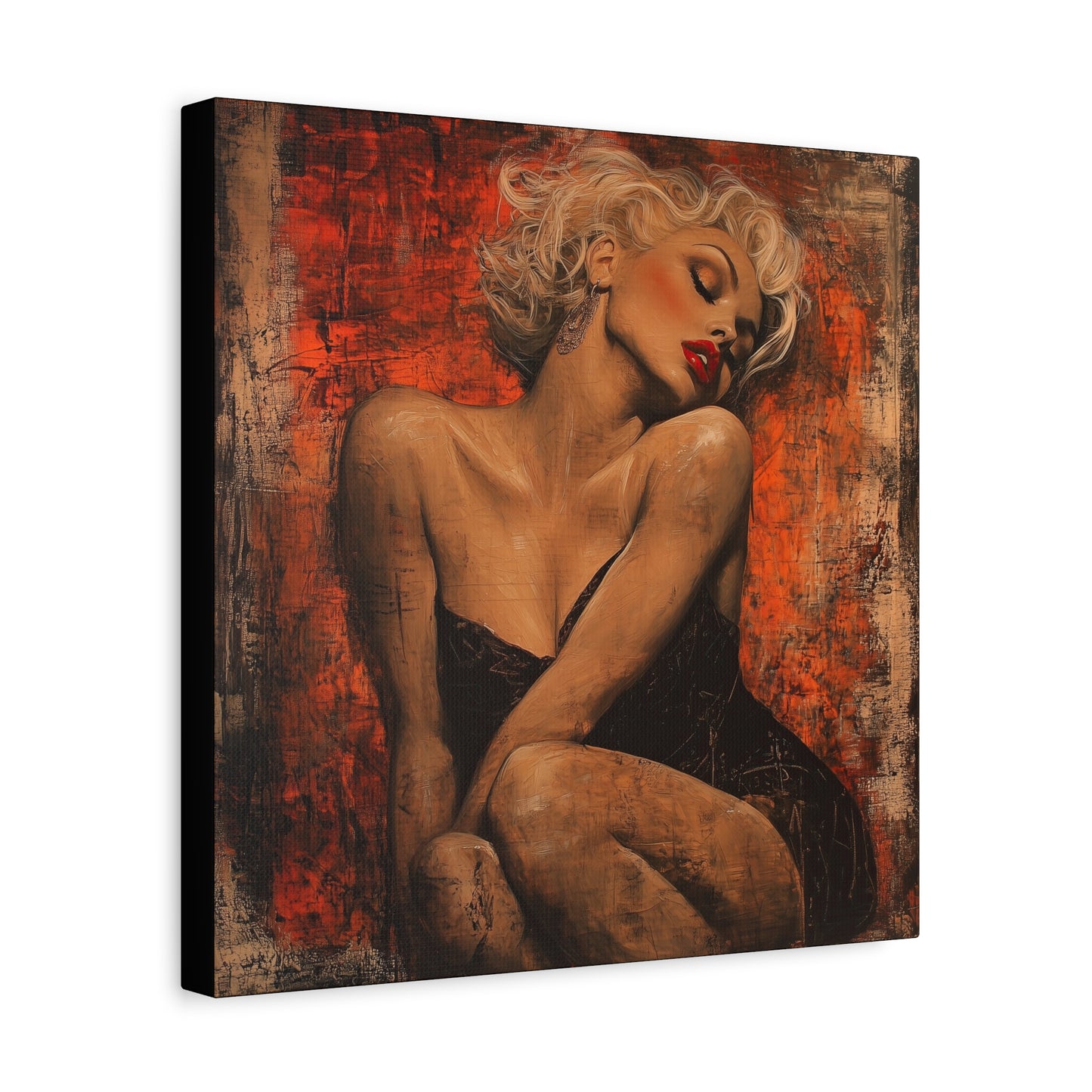 Gallery Wrapped Canvas, Guilt and Grit Adult Art Canvas, Erotic Pinup Art Canvas – Aurora