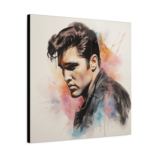 Gallery Wrapped Canvas, Celebrity Inspired, Pop Art Canvas – Elvis