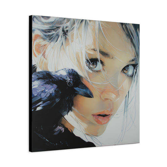 Gallery Wrapped Canvas, Myth and Bones Gothic Art Canvas, Dark Muse Canvas - Danika