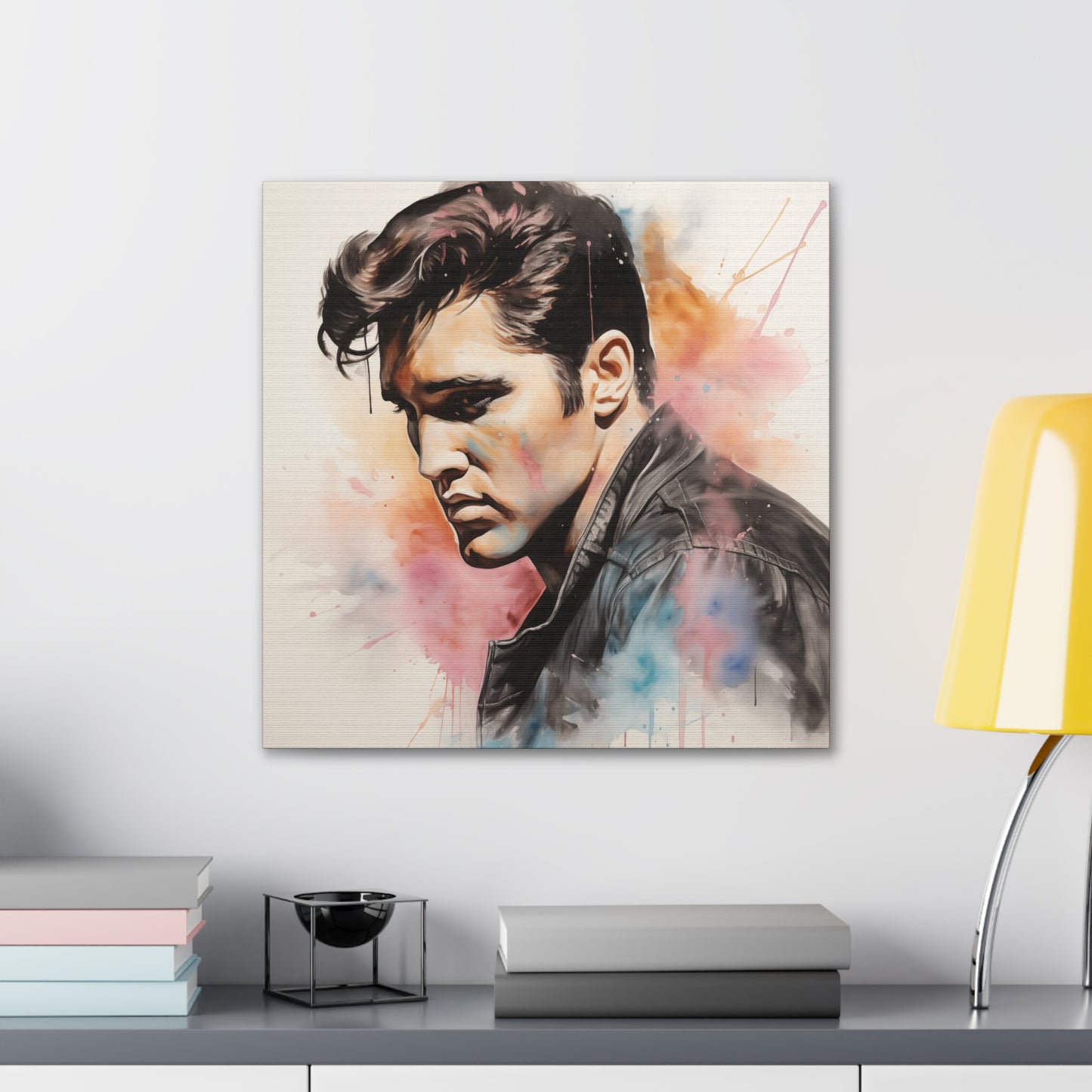 Gallery Wrapped Canvas, Celebrity Inspired, Pop Art Canvas – Elvis