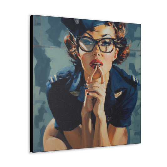 Gallery Wrapped Canvas, Liberty and Lace Art Canvas, Erotic Art Canvas – Peggy Sue