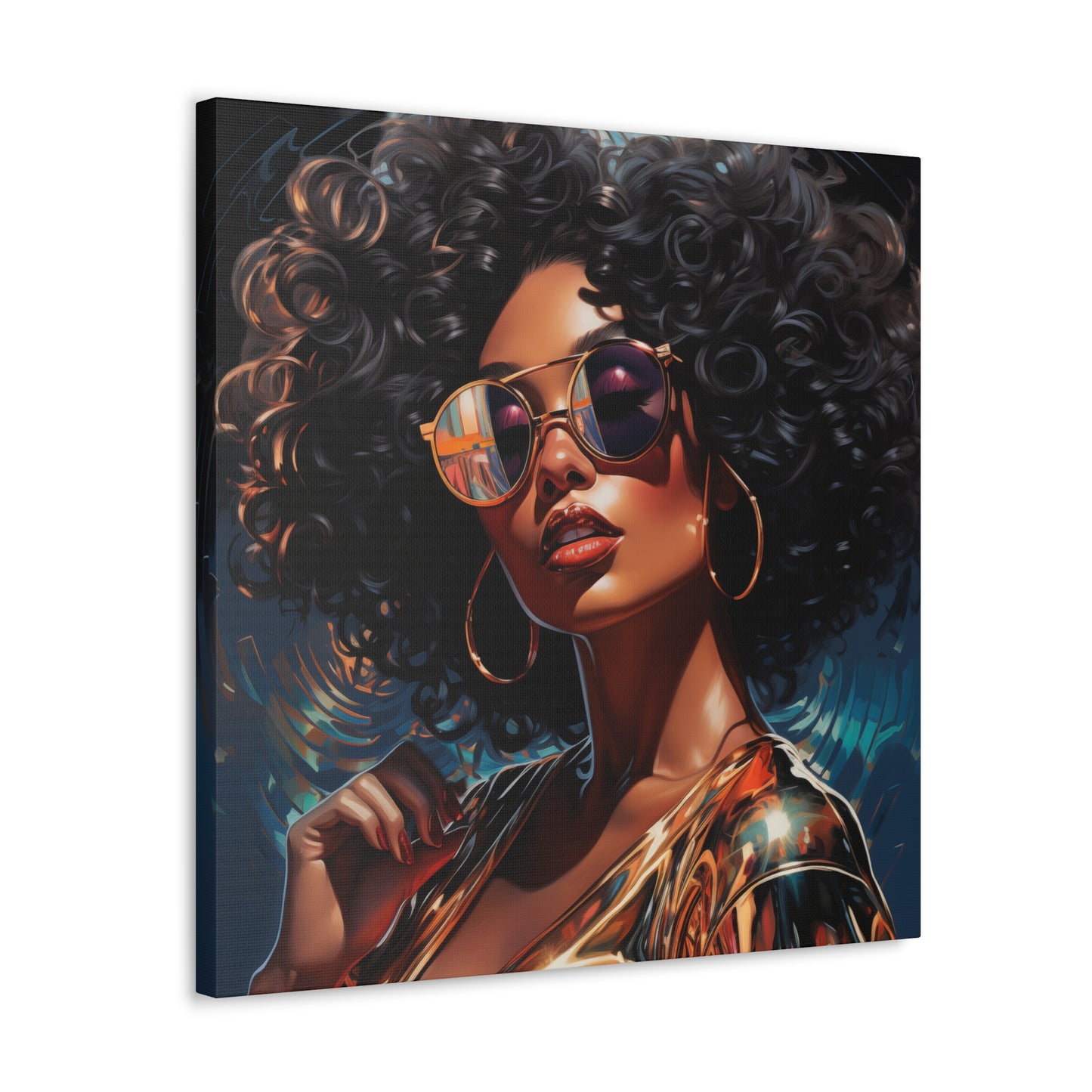 Gallery Wrapped Canvas, Retro Urban Queen, Femme Doll Art Canvas – Kesha