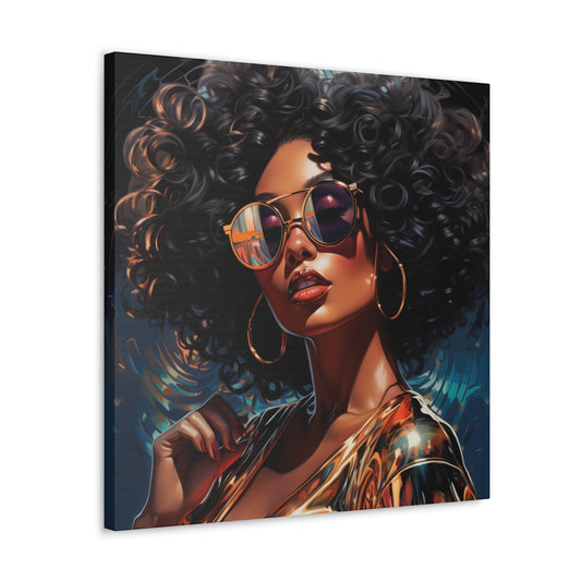 Gallery Wrapped Canvas, Retro Urban Queen, Femme Doll Art Canvas – Kesha