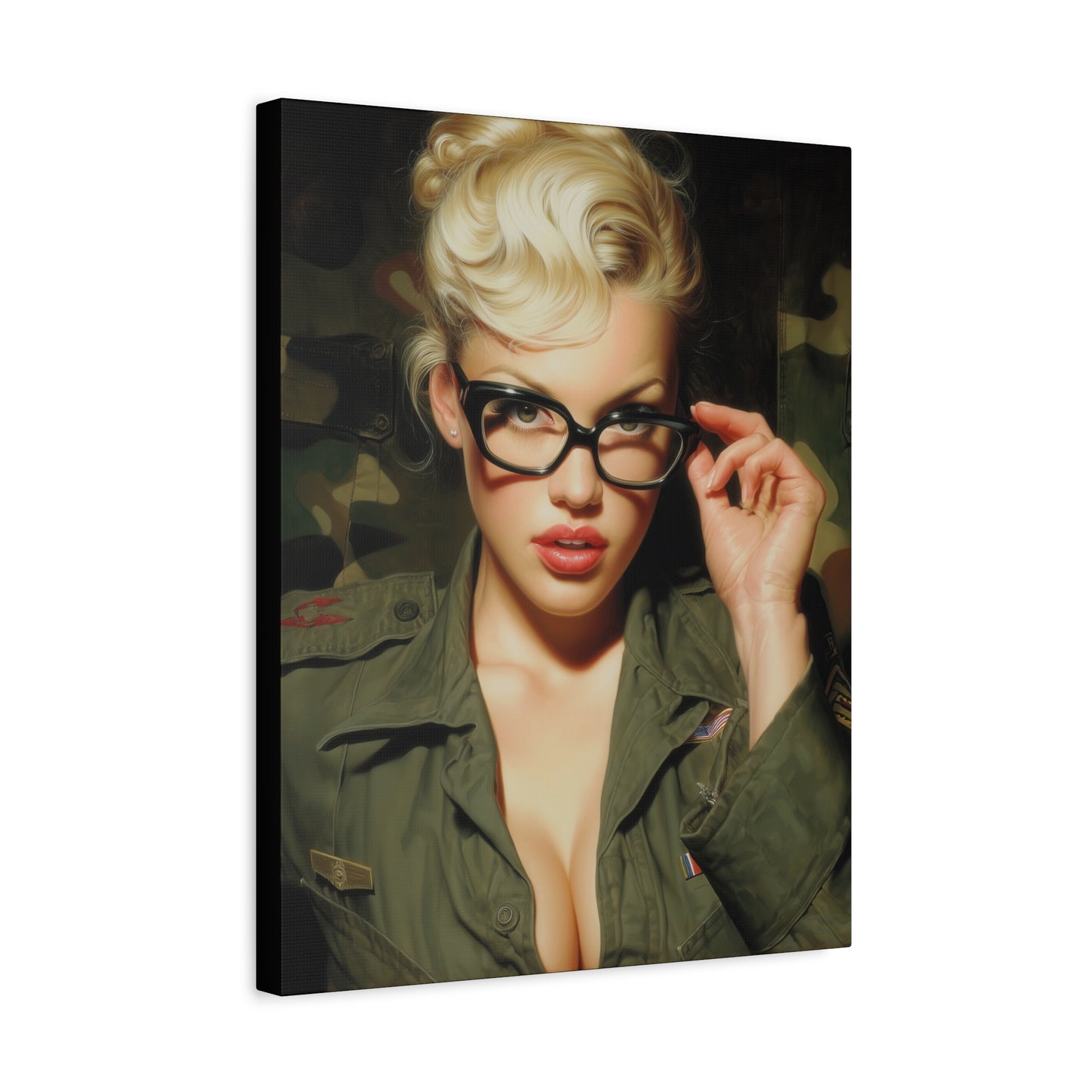 Gallery Wrapped Canvas, Liberty and Lace Art Canvas, Erotic Art Canvas – Daphne