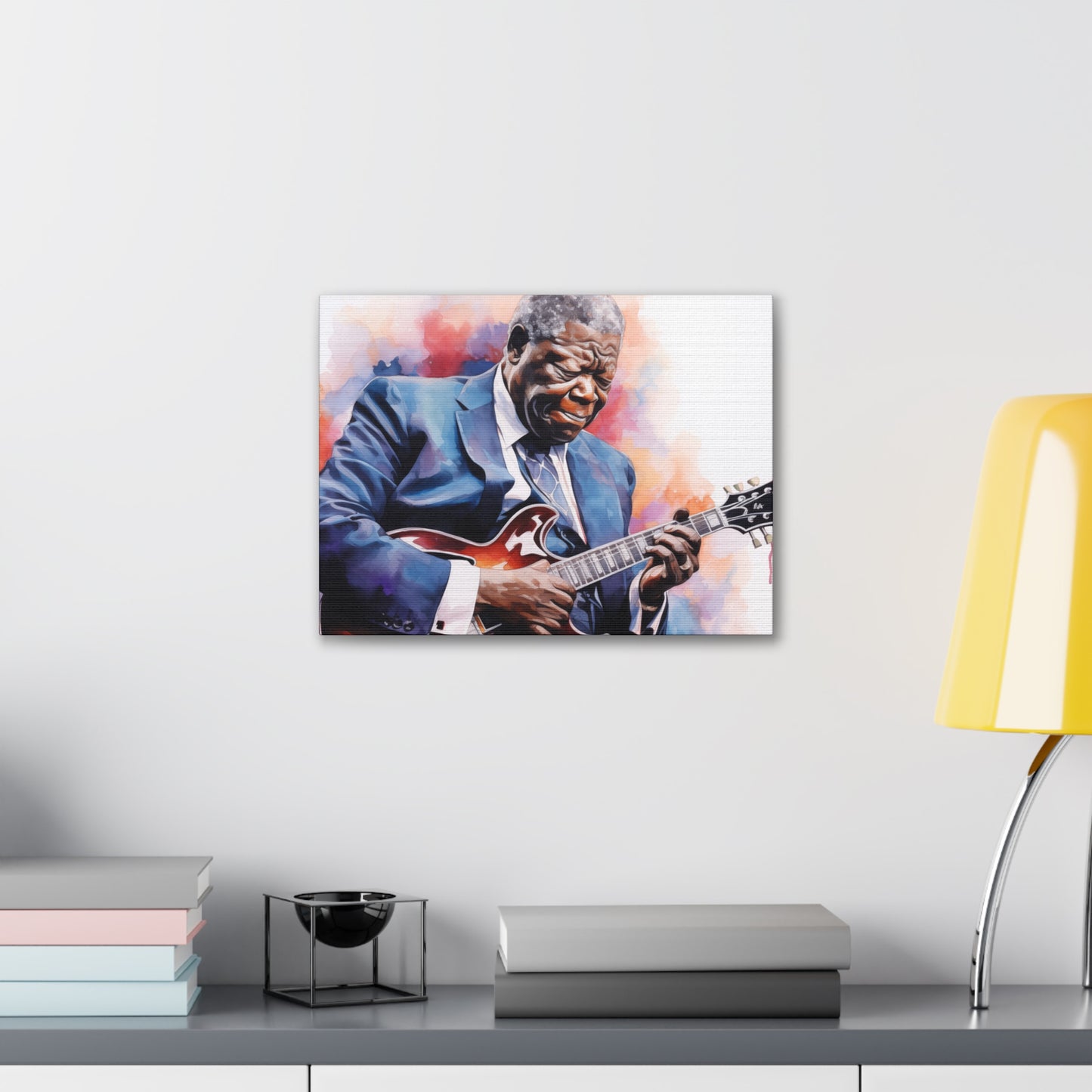 Gallery Wrapped Canvas, Celebrity Inspired, Pop Art Canvas – The King Also