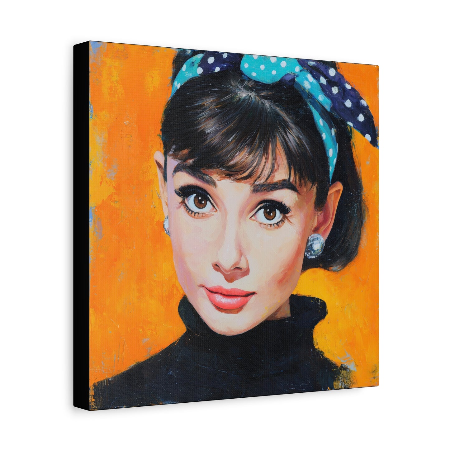 Gallery Wrapped Canvas, The Diva Project Art Canvas, Pinup Art Canvas – Audrey Hepburn - SIX