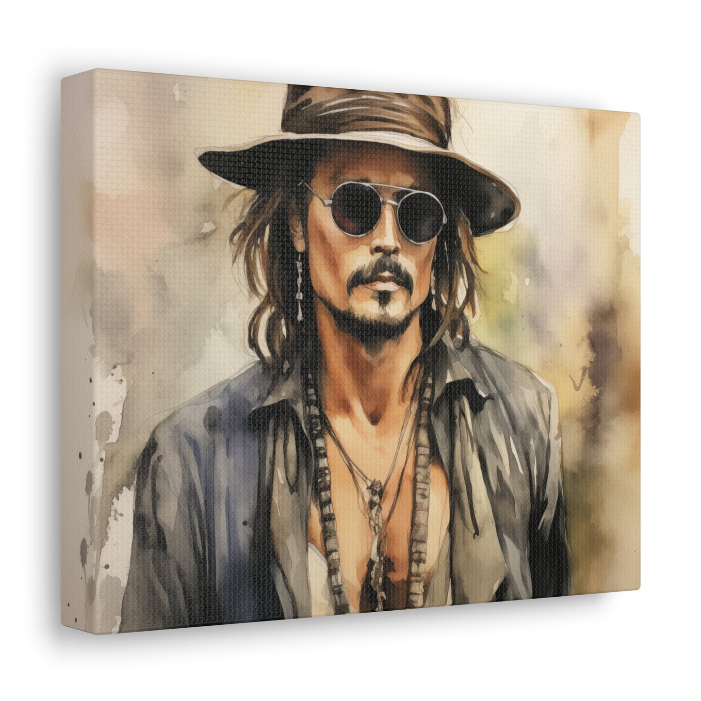 Gallery Wrapped Canvas, Celebrity Inspired, Pop Art Canvas – Johnny