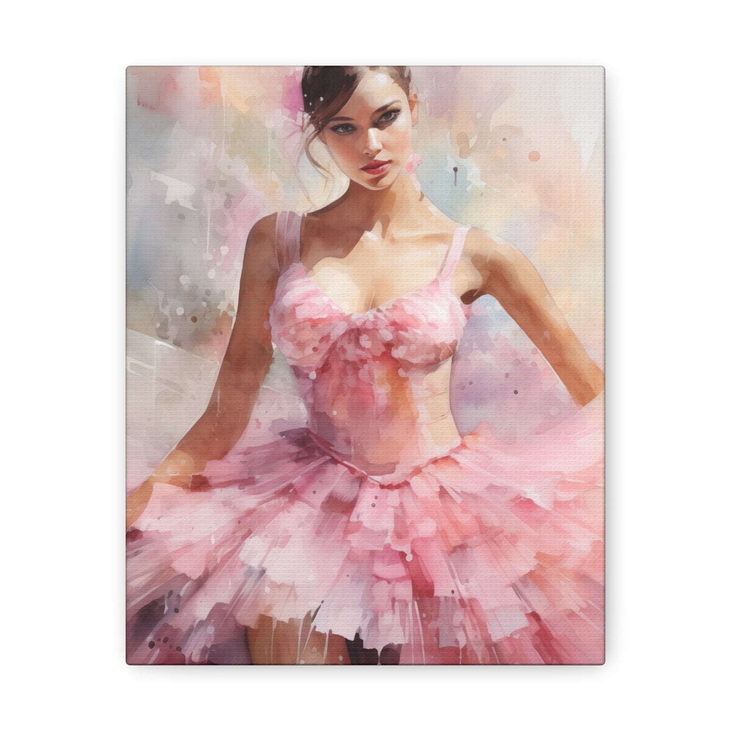 Gallery Wrapped Canvas, Ballerina Beauty, Ballet Art Canvas – Lily