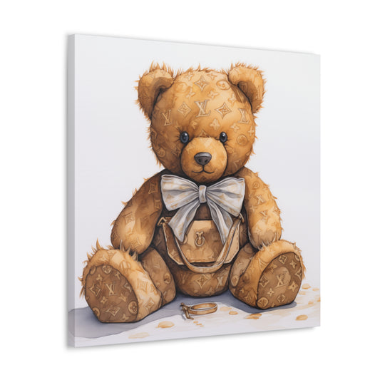 Canvas Gallery Wrap - LV Bear Wall Art - Ring
