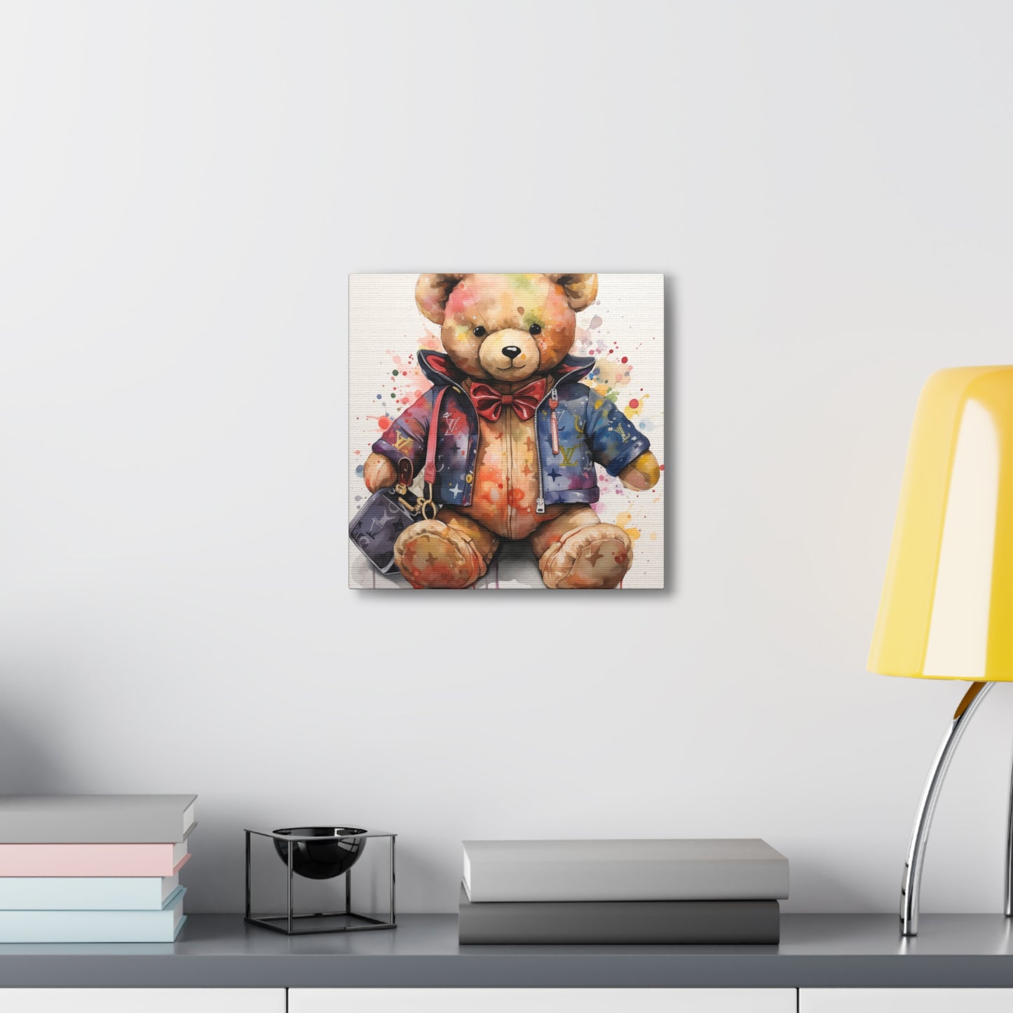 Canvas Gallery Wrap - LV Bear Wall Art - Drip