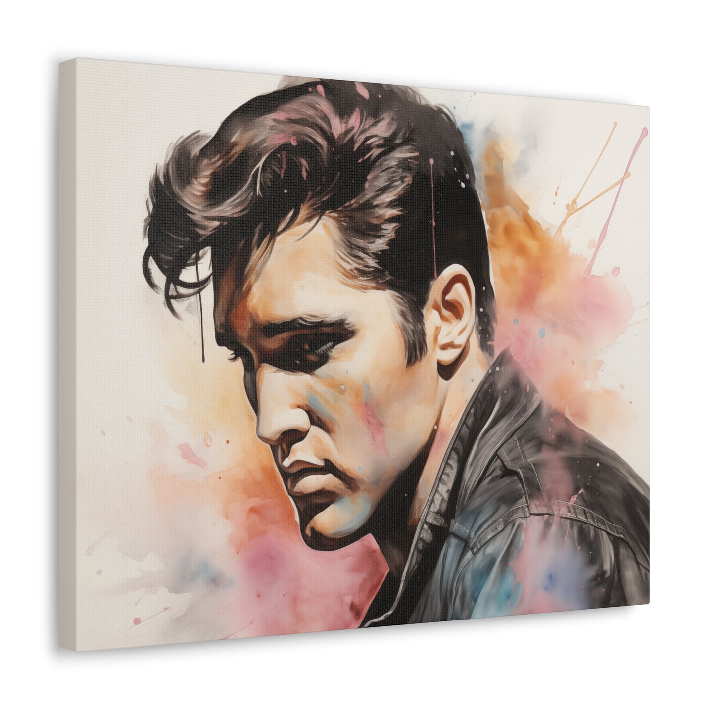 Gallery Wrapped Canvas, Celebrity Inspired, Pop Art Canvas – Elvis