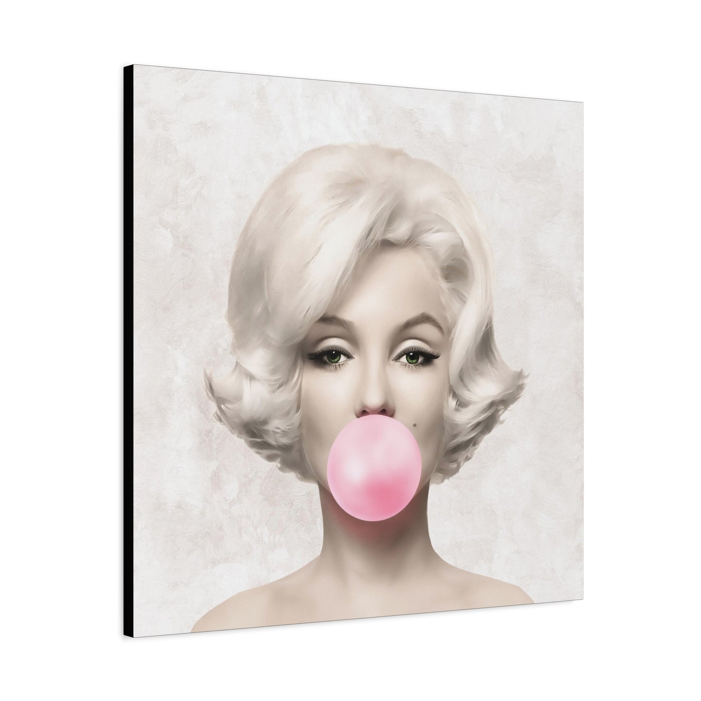 Gallery Wrapped Canvas, Marilyn Monroe Art Canvas, Celebrity Diva Art Canvas – Marilyn Monroe Bubblegum