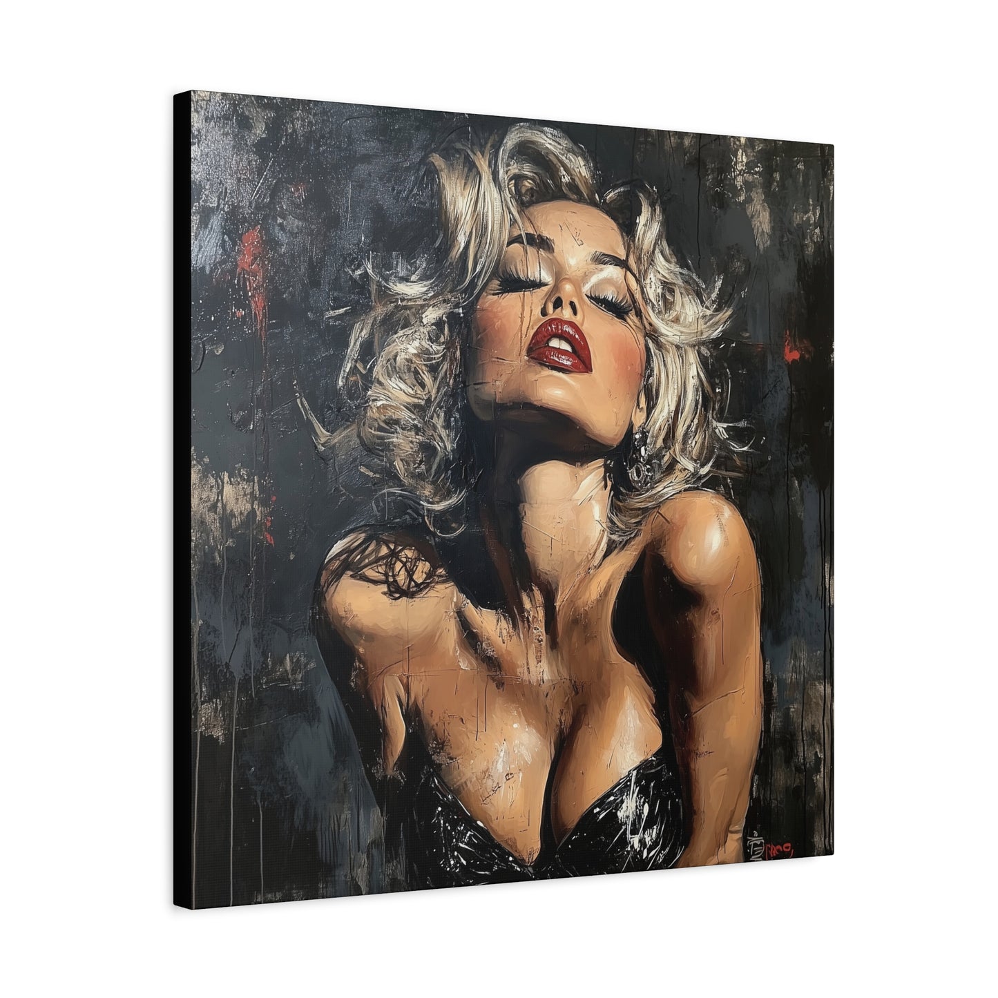 Gallery Wrapped Canvas, Guilt and Grit Adult Art Canvas, Erotic Pinup Art Canvas – Eloise