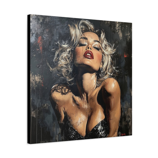 Gallery Wrapped Canvas, Guilt and Grit Adult Art Canvas, Erotic Pinup Art Canvas – Eloise