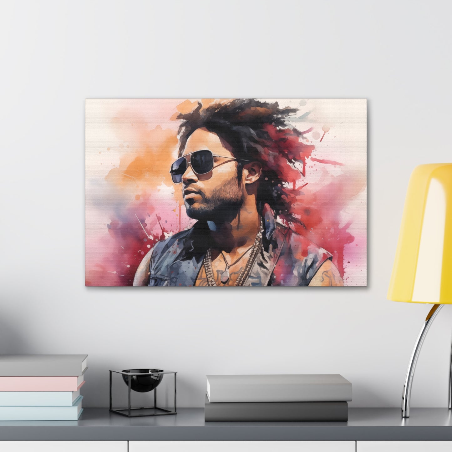 Gallery Wrapped Canvas, Celebrity Inspired, Pop Art Canvas – Lenny