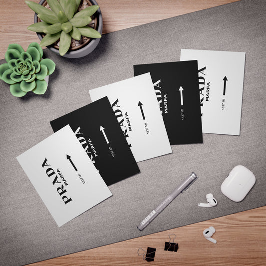 1837 Miles to MARFA - Cards Multi-Design Greeting Cards (5-Pack)
