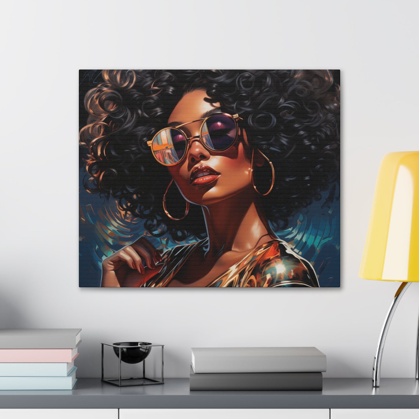 Gallery Wrapped Canvas, Retro Urban Queen, Femme Doll Art Canvas – Kesha