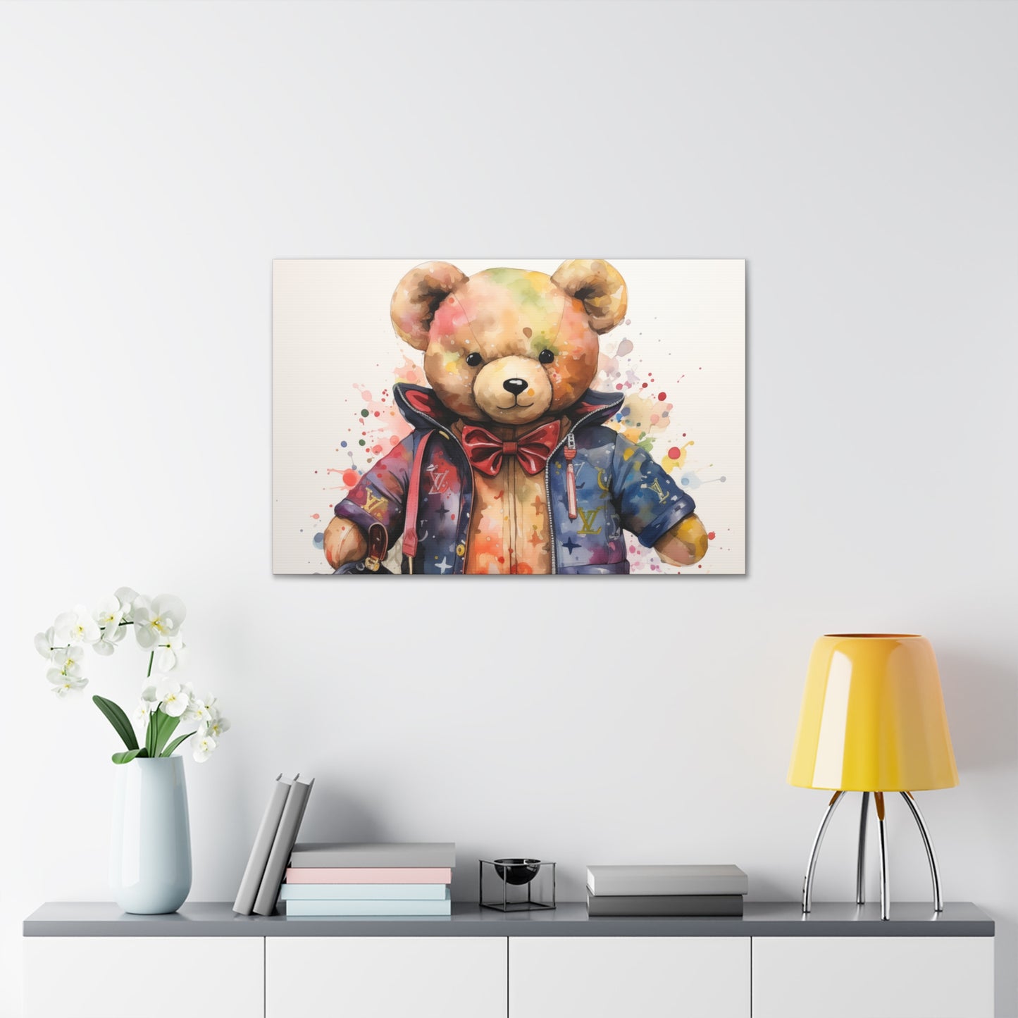 Canvas Gallery Wrap - LV Bear Wall Art - Drip