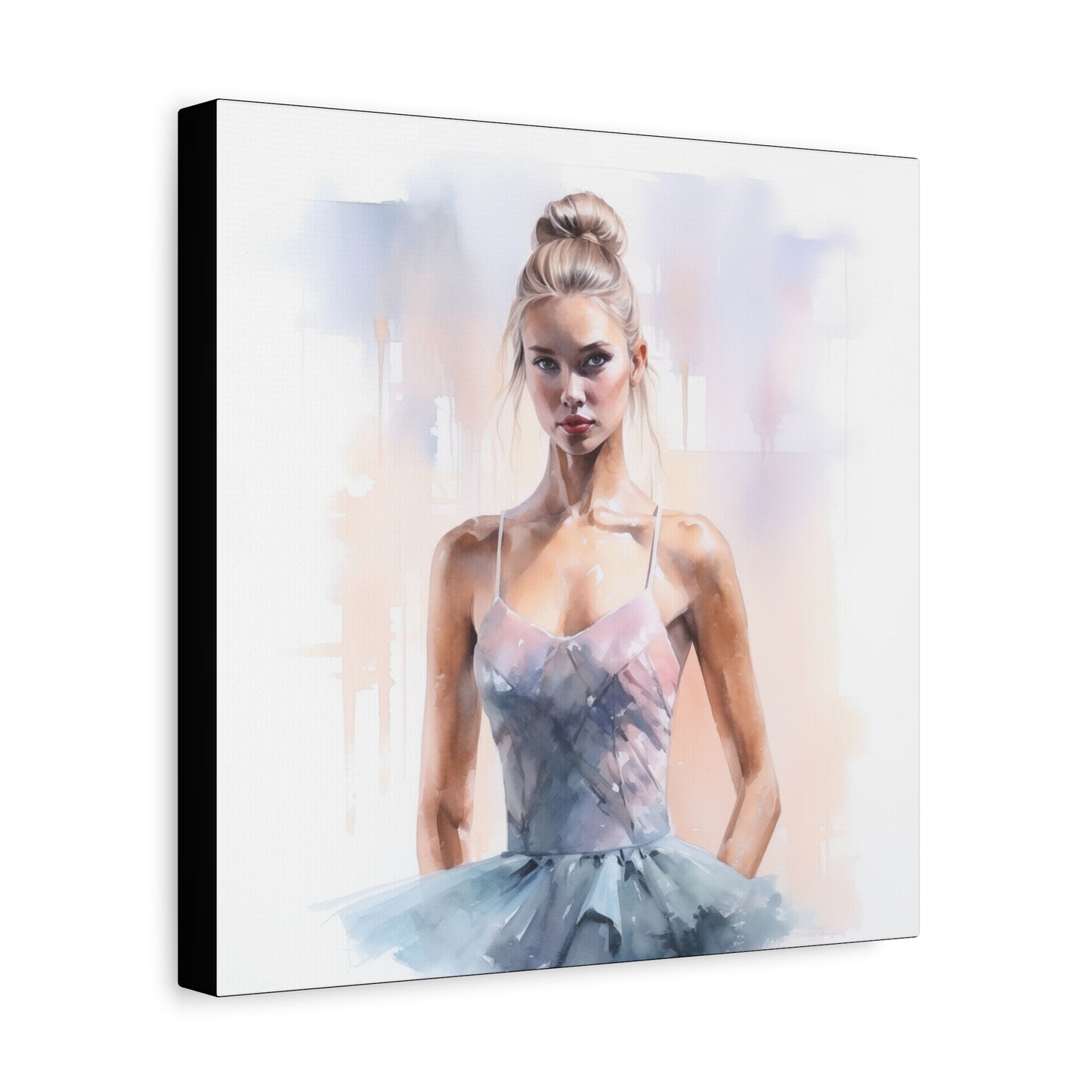 Pointes and Platforms, Gallery Wrapped Canvas, Ballerina Beauty, Ballet Art Canvas – Samantha