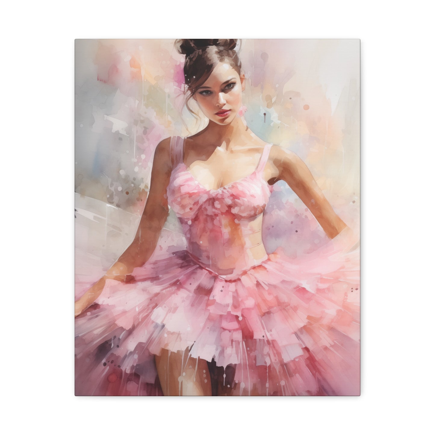 Gallery Wrapped Canvas, Ballerina Beauty, Ballet Art Canvas – Lily