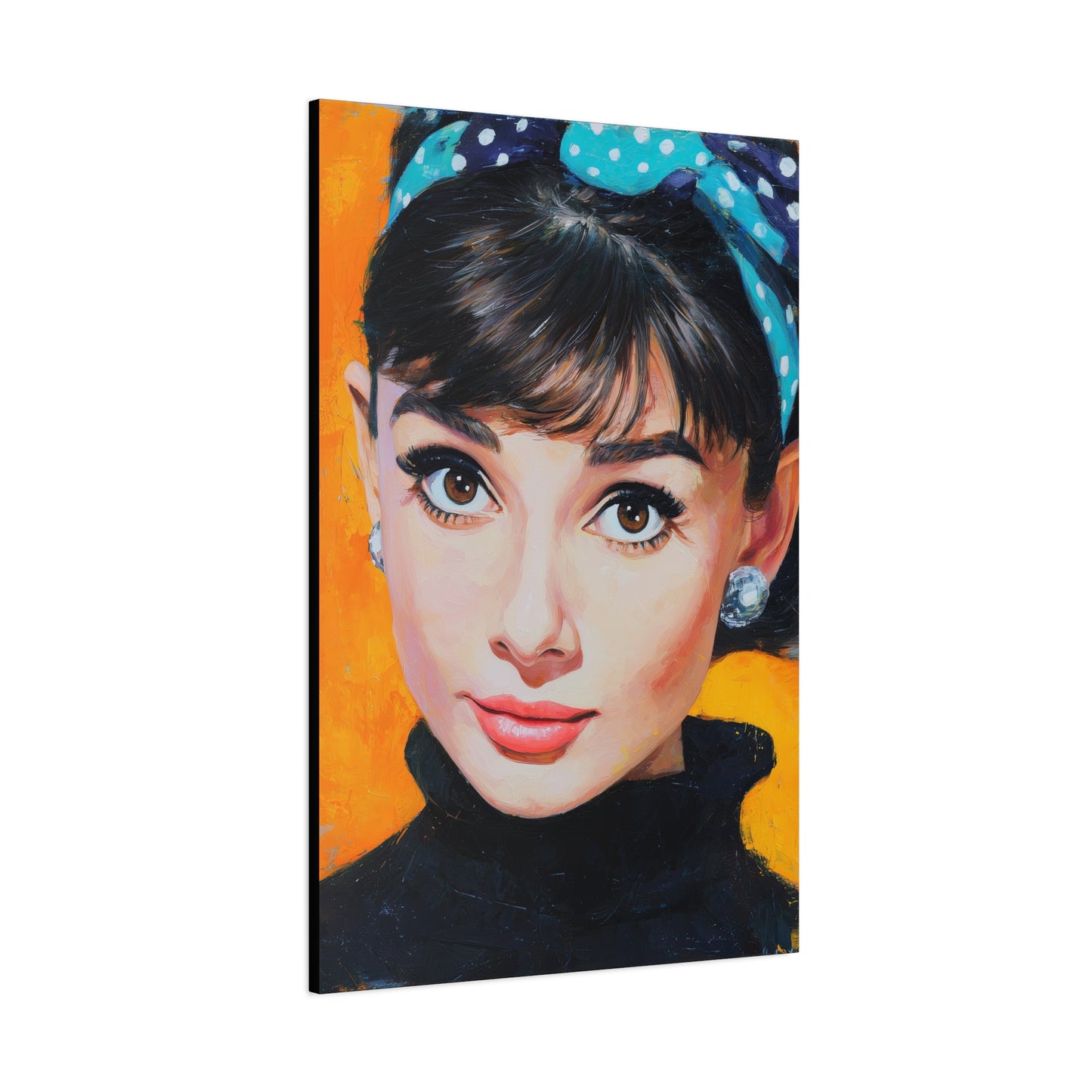 Gallery Wrapped Canvas, The Diva Project Art Canvas, Pinup Art Canvas – Audrey Hepburn - SIX