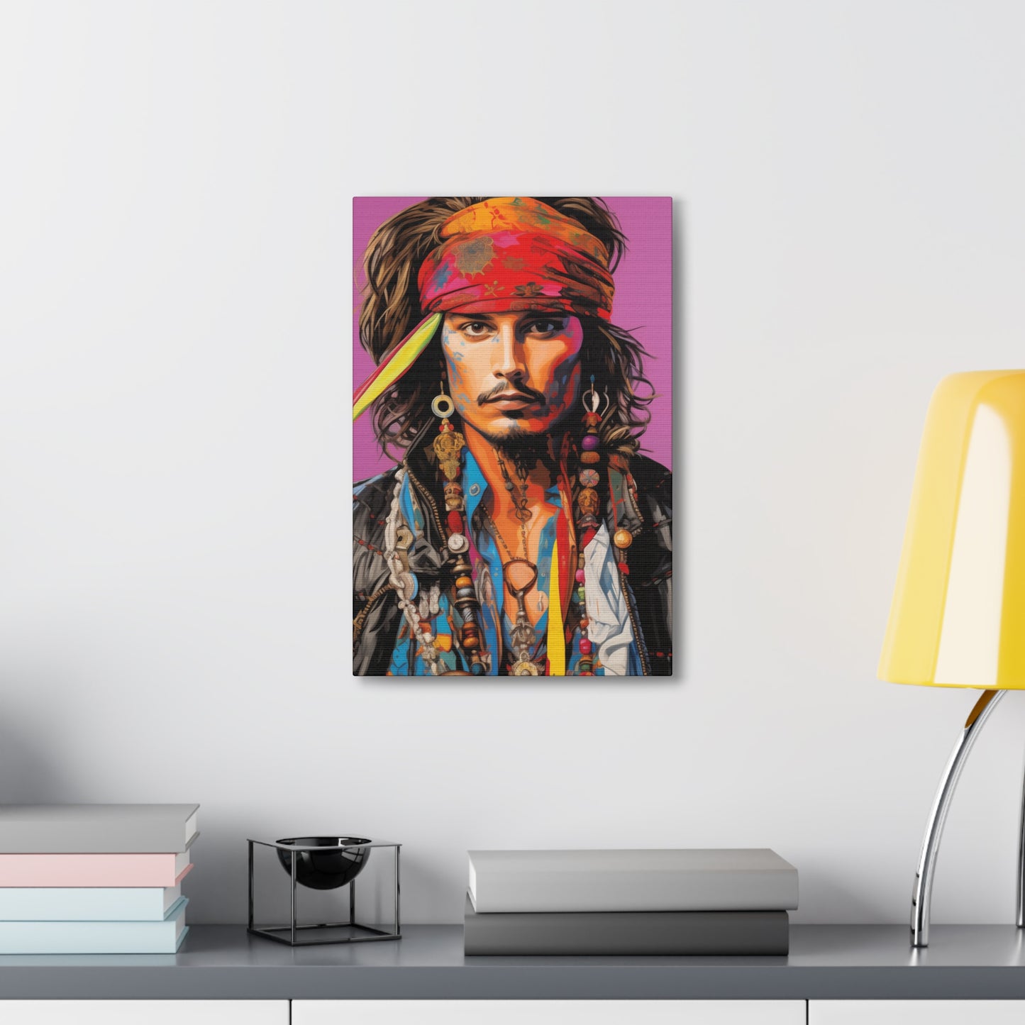 Gallery Wrapped Canvas, Celebrity Inspired, Pop Art Canvas – Johnny Also