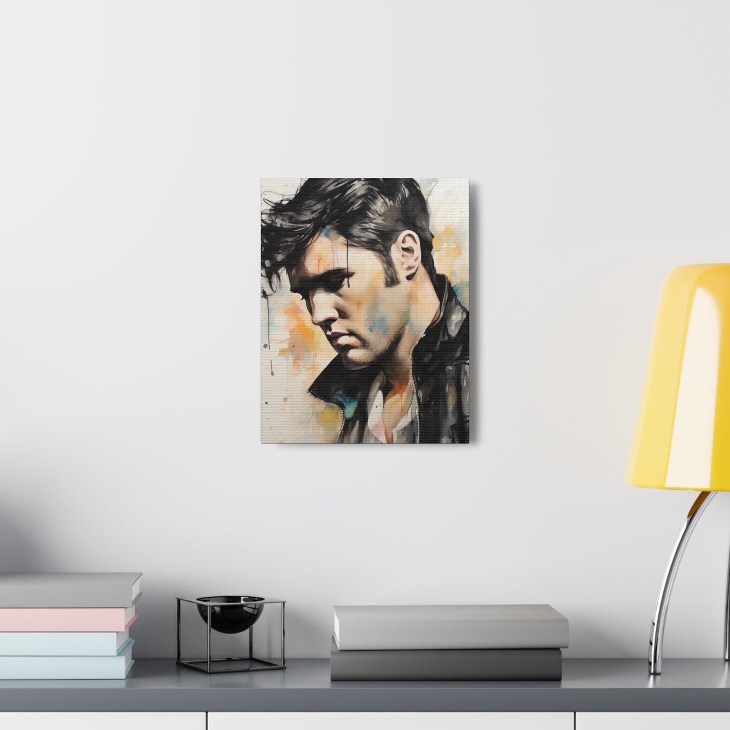 Gallery Wrapped Canvas, Celebrity Inspired, Pop Art Canvas – Elvis Also