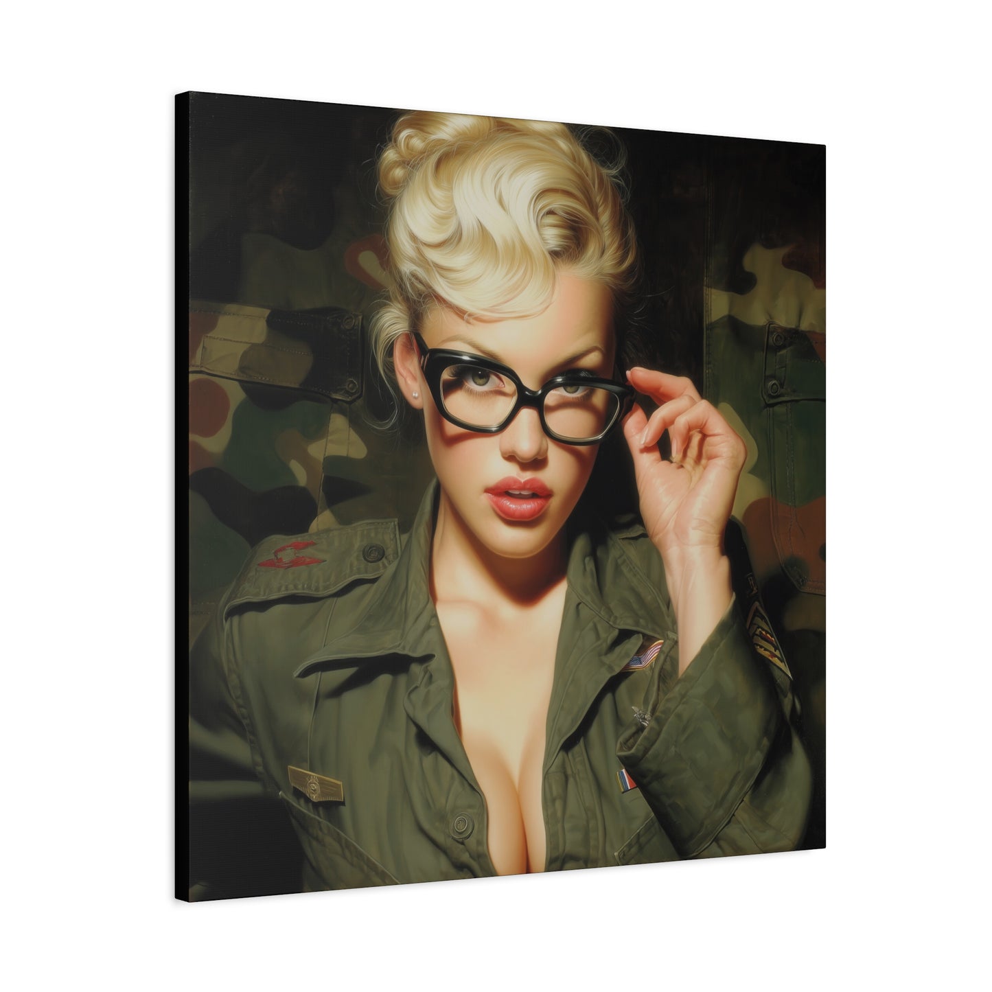 Gallery Wrapped Canvas, Liberty and Lace Art Canvas, Erotic Art Canvas – Daphne