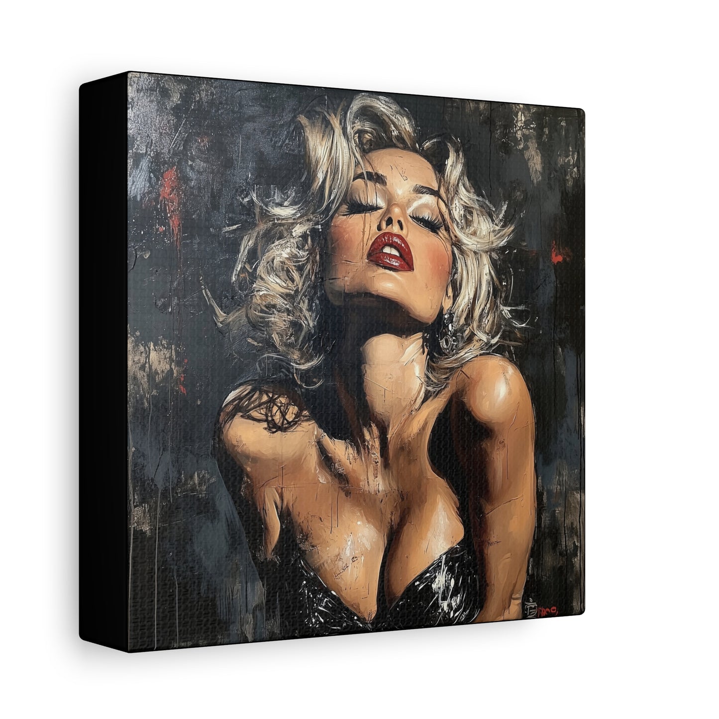 Gallery Wrapped Canvas, Guilt and Grit Adult Art Canvas, Erotic Pinup Art Canvas – Eloise