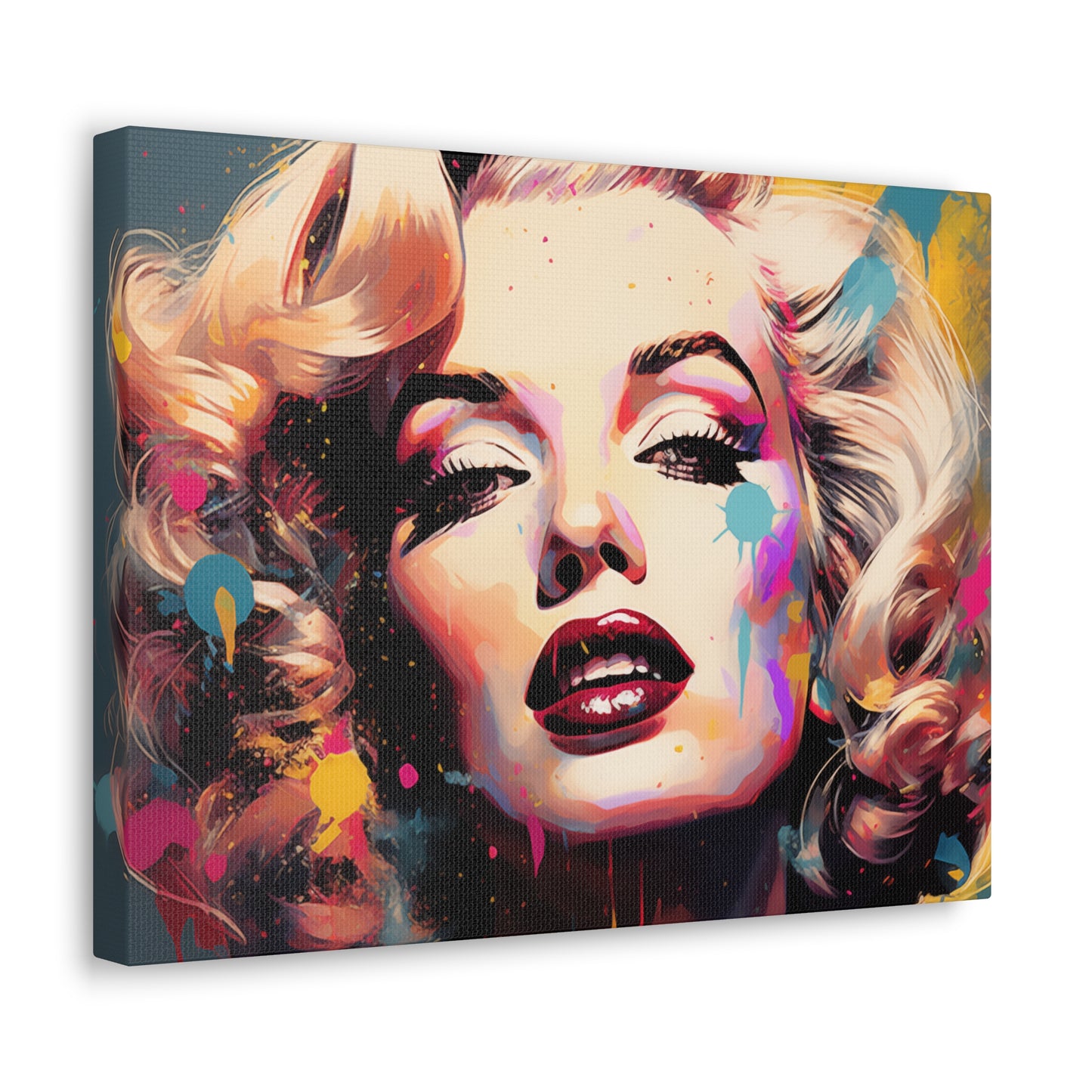 Canvas Wall Art, Gallery Wrapped Pop Art, Celebrity Wall Art – Marilyn Monroe - Abstract