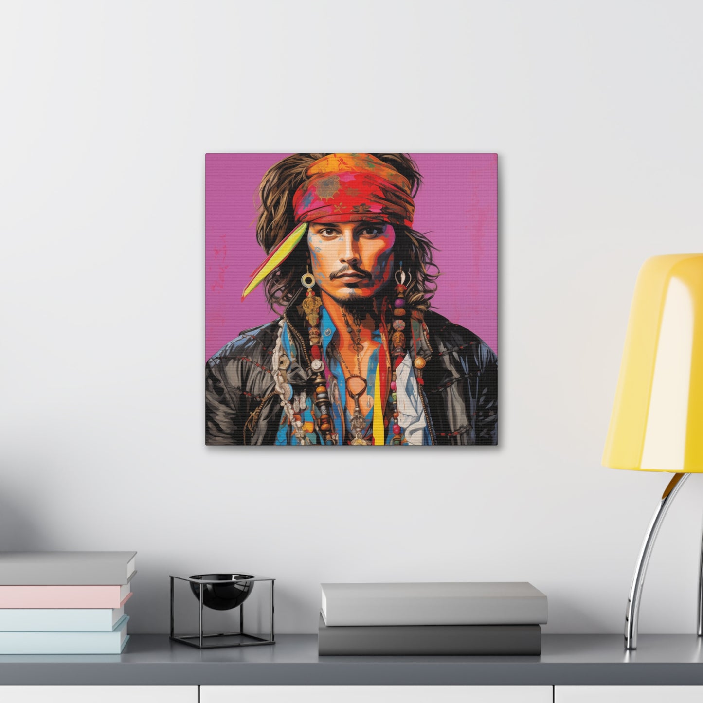Gallery Wrapped Canvas, Celebrity Inspired, Pop Art Canvas – Johnny Also
