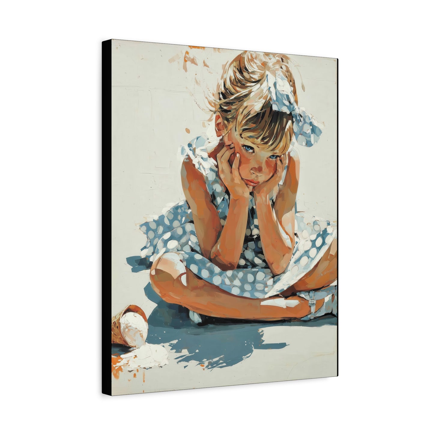 Gallery Wrapped Canvas, Sweet Summer Nostalgia, Sugar and Spice Art Canvas, Ice Cream Dreams Art – Betsy