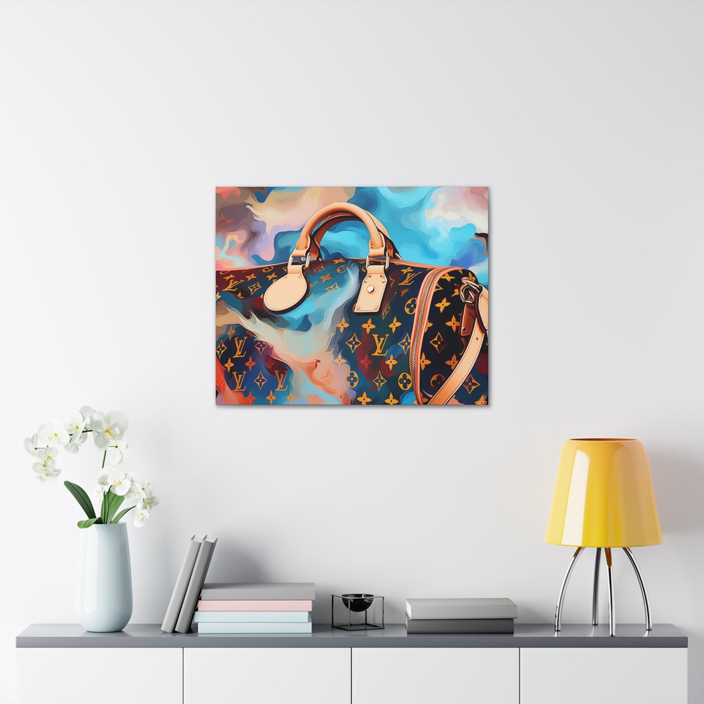 Canvas Gallery Wrap - LV Designer Inspired Wall Art - Abstract