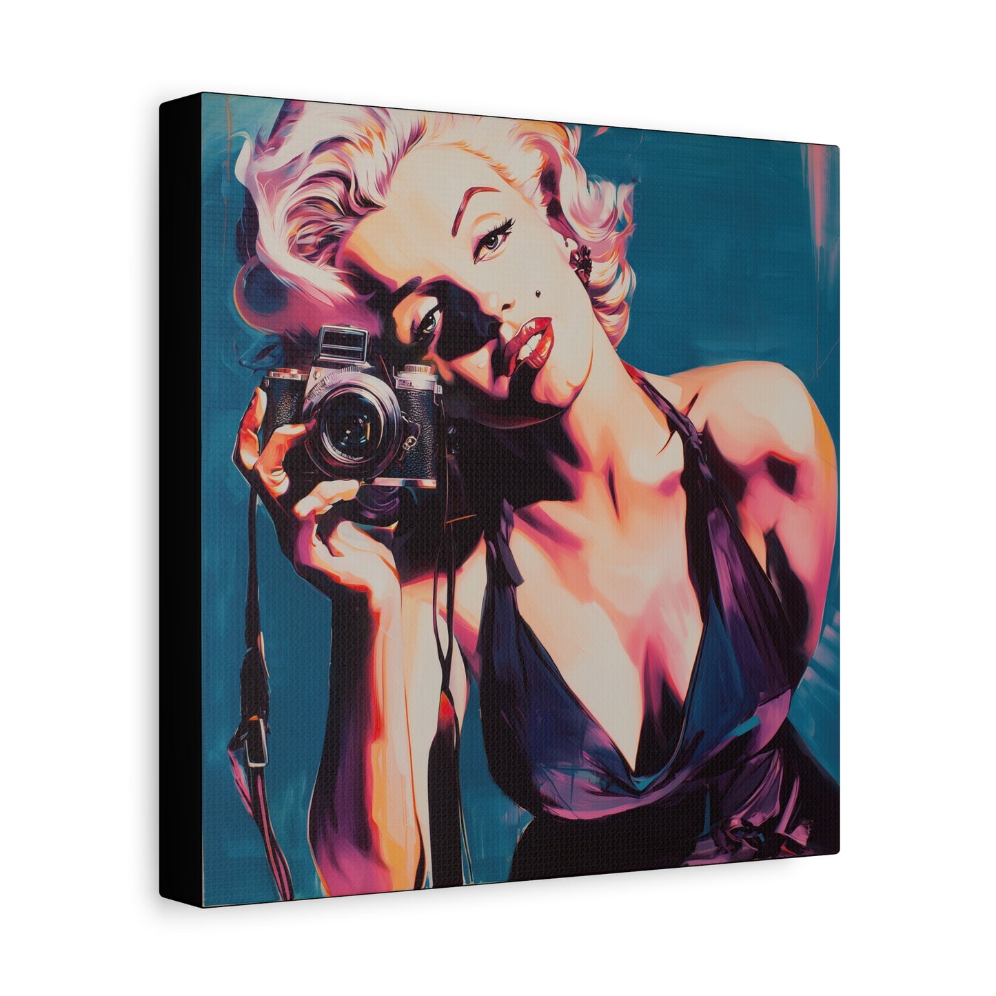 Gallery Wrapped Canvas, The Diva Project Art Canvas, Pinup Art Canvas – Marilyn Monroe - TEN