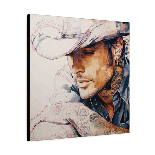 Gallery Wrapped Canvas, Wranglers and Wreckage Art Canvas, Erotic Pinup Art Canvas – Wade