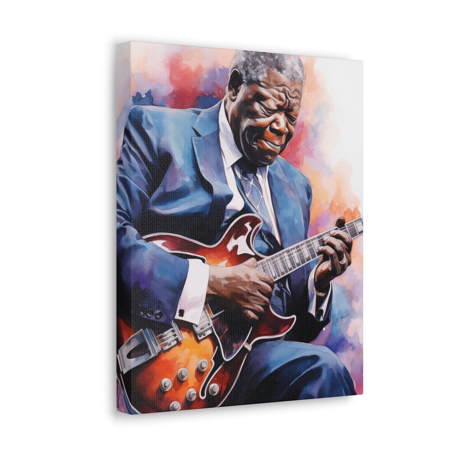 Gallery Wrapped Canvas, Celebrity Inspired, Pop Art Canvas – The King Also