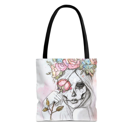 Calavera Catrina Tote Bag, Utility Tote - Dia de los Muertos Tote - Day of the Dead