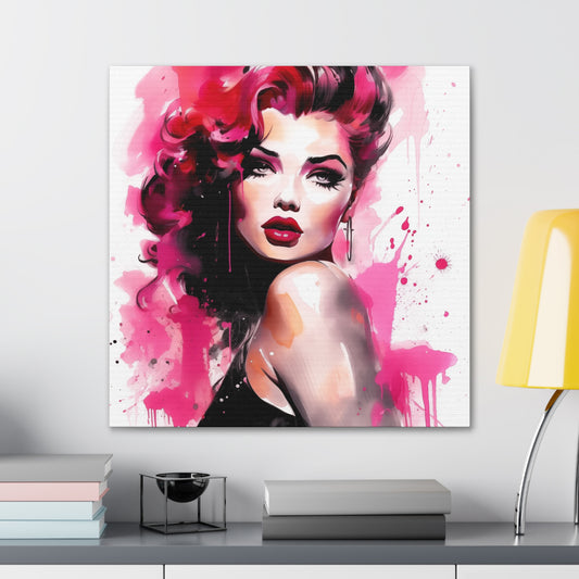 Canvas Wall Art, Gallery Wrapped Pop Art, Diva Wall Art – Thalia