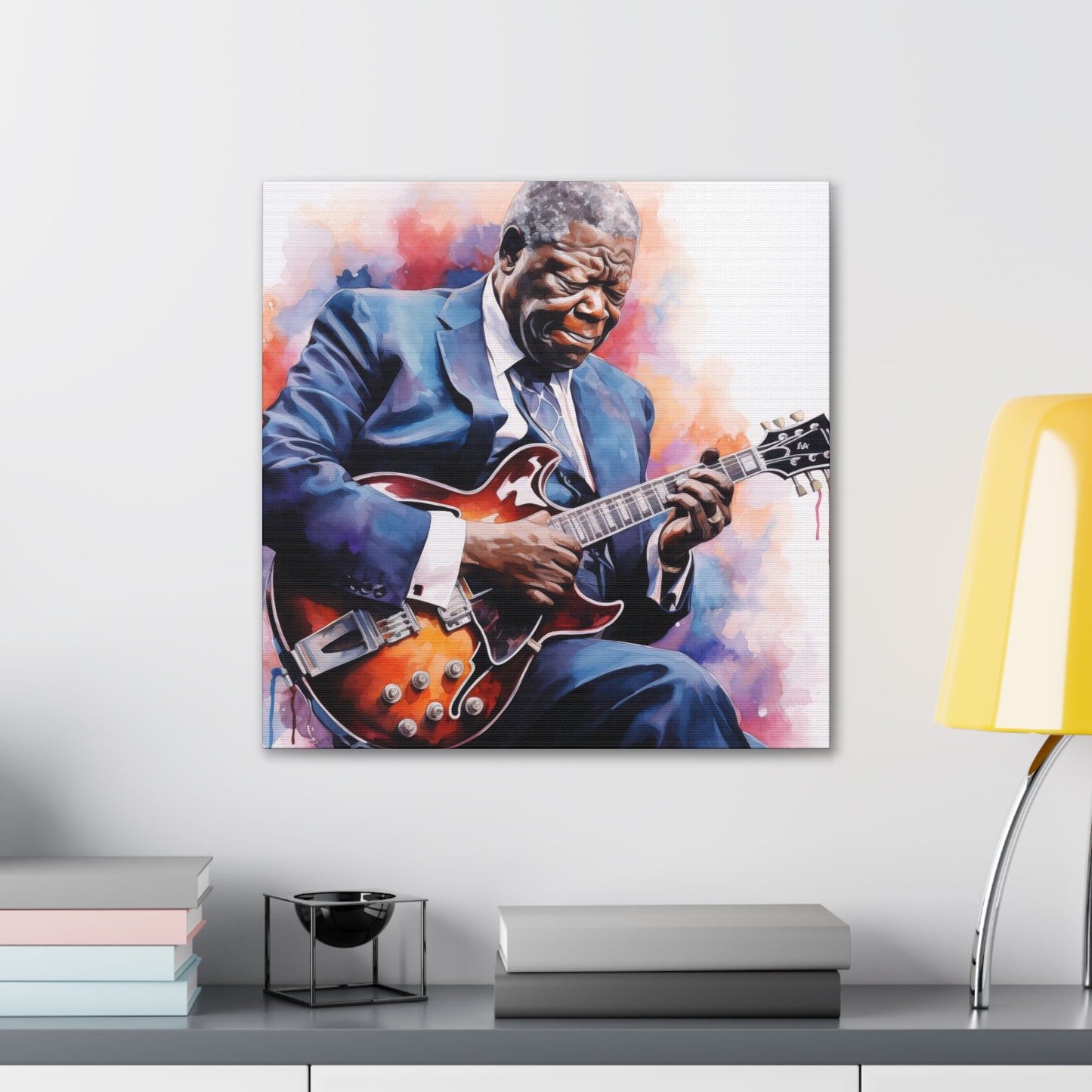 Gallery Wrapped Canvas, Celebrity Inspired, Pop Art Canvas – The King Also