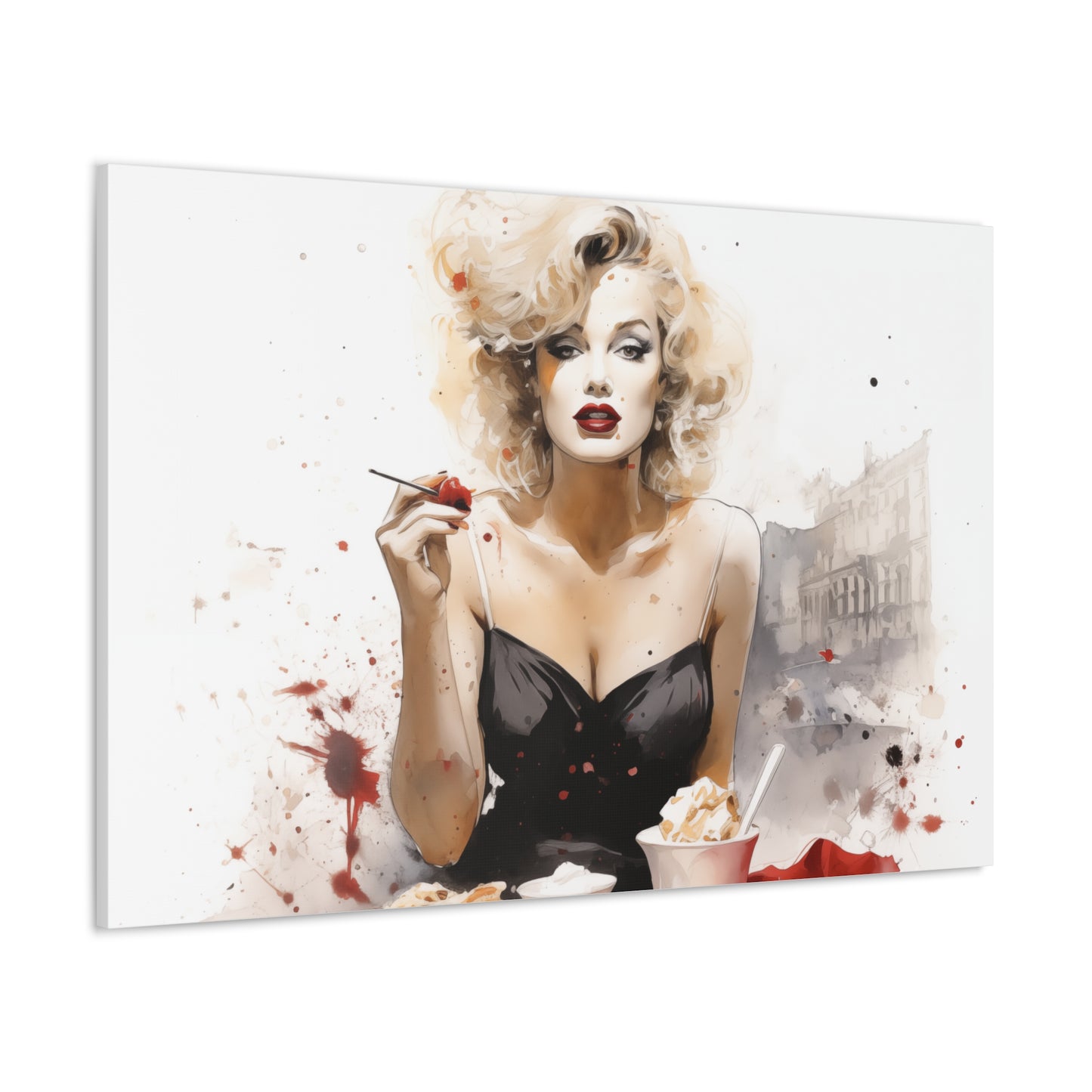 Canvas Wall Art, Gallery Wrapped Pop Art, Celebrity Wall Art – Marilyn Monroe - Cafe