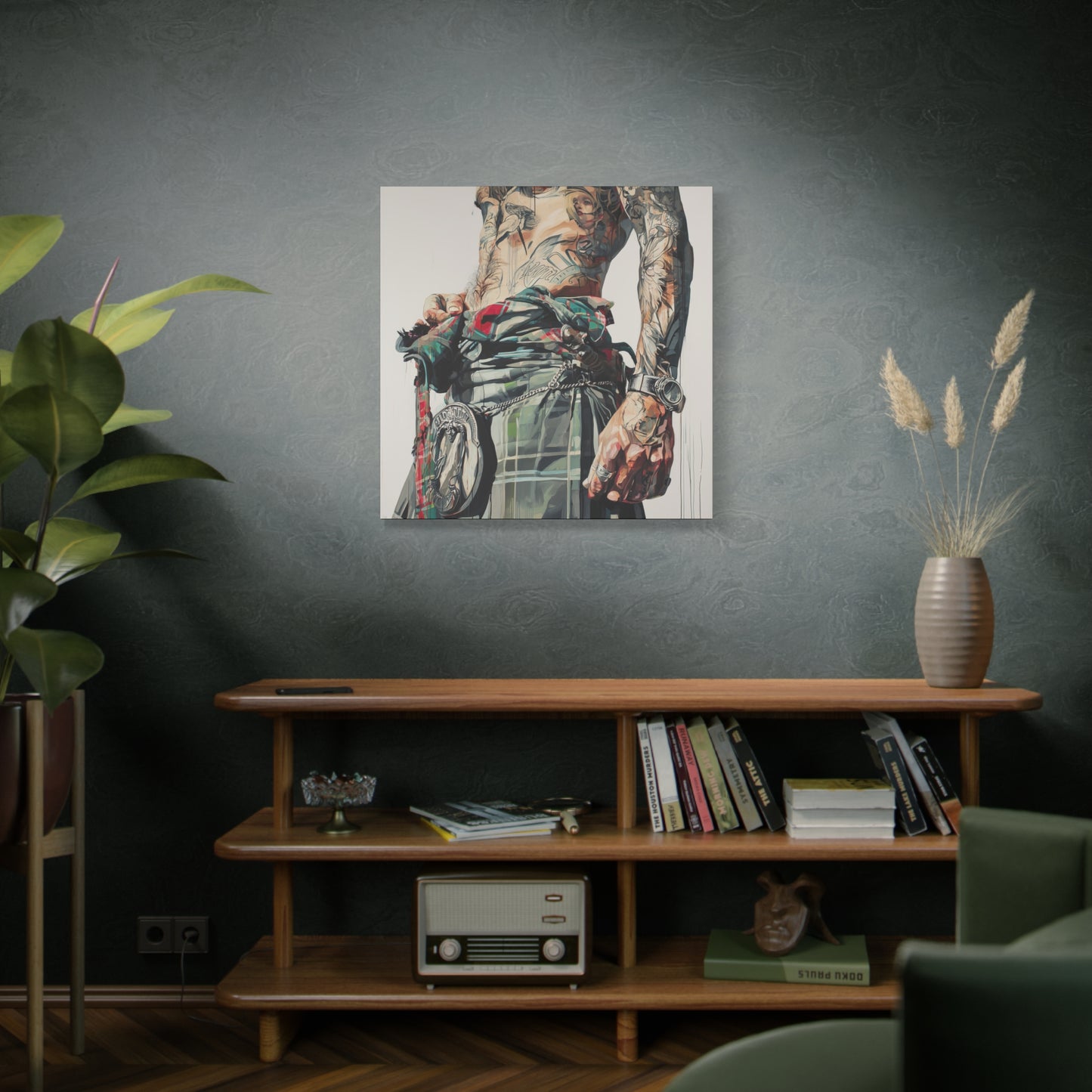 Gallery Wrapped Canvas, Kilts and Carnage Art Canvas, Erotic Pinup Art Canvas – Fraser