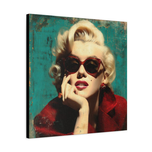 Gallery Wrapped Canvas, The Diva Project Art Canvas, Pinup Art Canvas – Marilyn Monroe - NINE