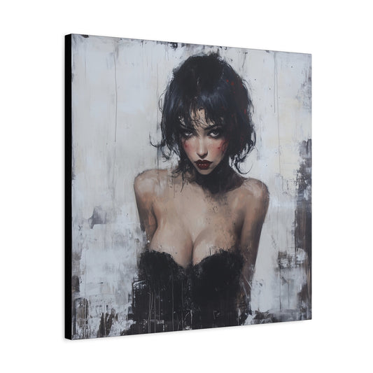 Gallery Wrapped Canvas, Sinners and Saints Art Canvas, Erotic Pinup Art Canvas – Lorna