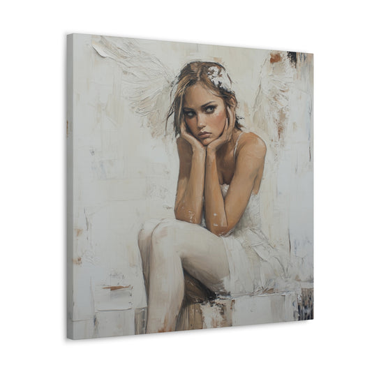 Gallery Wrapped Canvas, Sinners and Saints Art Canvas, Angel Art Canvas – Amber