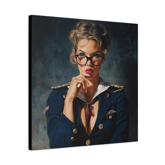 Gallery Wrapped Canvas, Liberty and Lace Art Canvas, Erotic Pinup Art Canvas – Honey