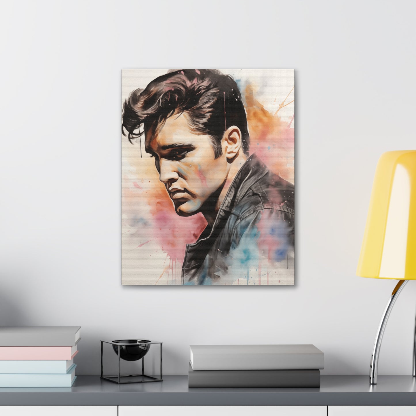 Gallery Wrapped Canvas, Celebrity Inspired, Pop Art Canvas – Elvis