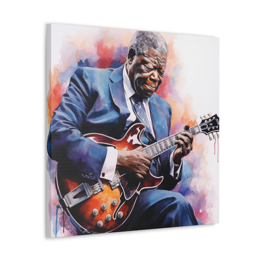 Gallery Wrapped Canvas, Celebrity Inspired, Pop Art Canvas – The King Also