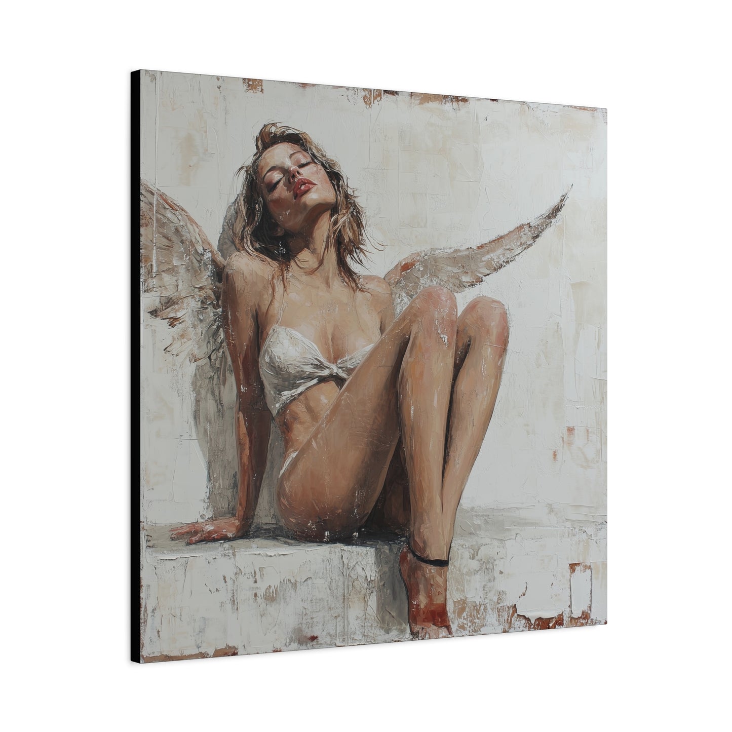 Gallery Wrapped Canvas, Sinners and Saints Art Canvas, Erotic Pinup Art Canvas – Kristen
