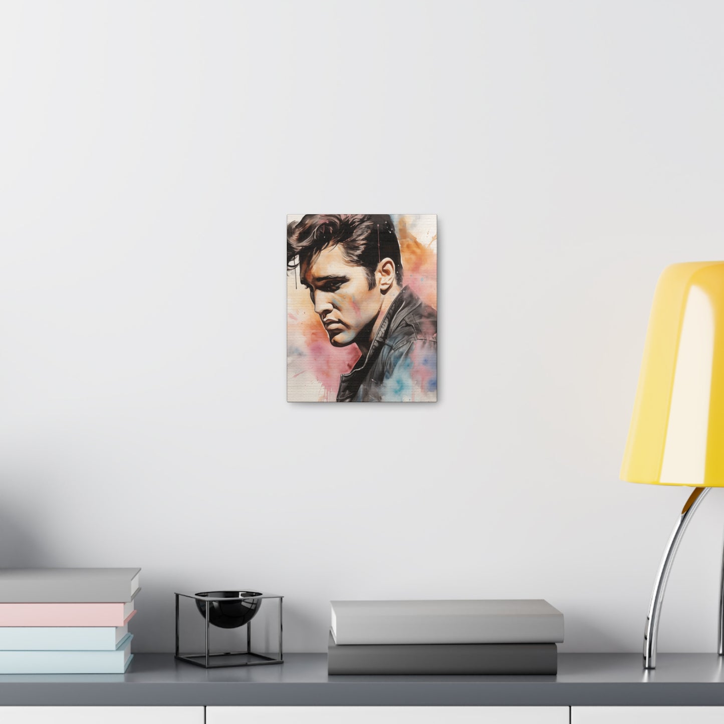 Gallery Wrapped Canvas, Celebrity Inspired, Pop Art Canvas – Elvis